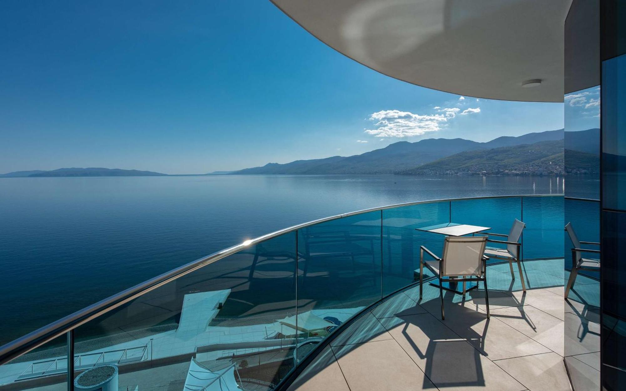 Hilton Rijeka Costabella Beach Resort And Spa Eksteriør bilde View from the balcony of a suite